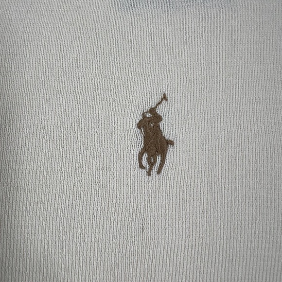 Polo Ralph Lauren Sweater Vest Men's XL Cream Pima Cotton V-Neck Pony Logo NWT - Picture 4 of 10